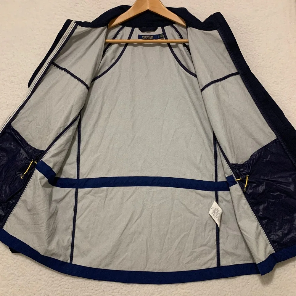 Polo Golf Ralph Lauren 2020 US Open Winged Foot Jacket Mens L Full Zip Blue FLAW